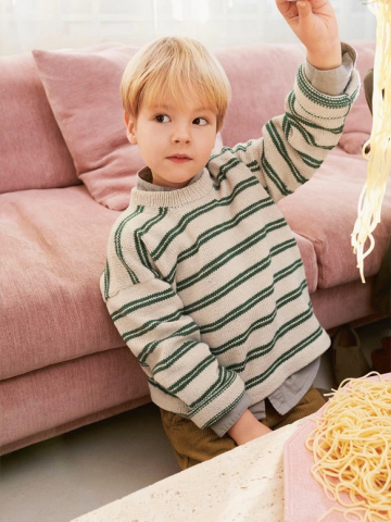 Модель 2401_6 MYKT TIL BARN ARON SWEATER JUNIOR с инструкцией на английском языке