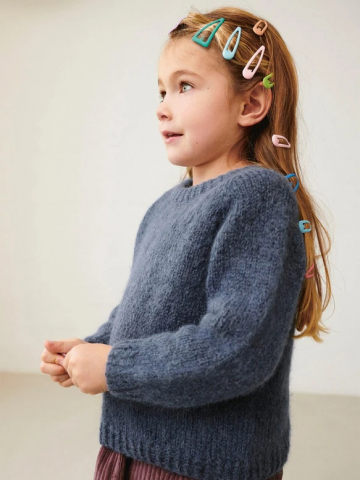Модель 2401_5 MYKT TIL BARN DEBUTANT SWEATER JUNIOR с инструкцией на английском языке