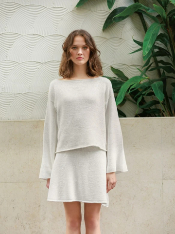 Модель 2404_8 SOMMERSTRIKK MILLY SWEATER AND SKIRT с инструкцией на английском языке