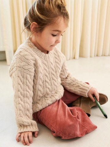 Модель 2401_1 MYKT TIL BARN BONNIE SWEATER JUNIOR с инструкцией на английском языке