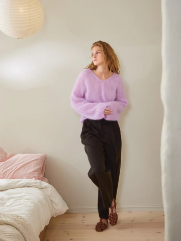 Модель 2402_4 BALLERINA CHUNKY MOHAIR FACILE SWEATER с инструкцией на английском языке