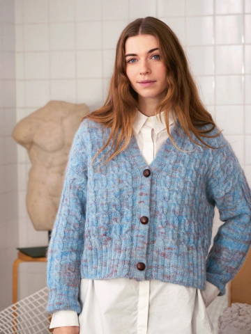 Модель 2403_2 DIY RIVER CARDIGAN с инструкцией на английском языке