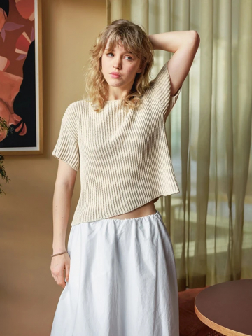 Модель 2404_7 SOMMERSTRIKK FENNY TEE с инструкцией на английском языке